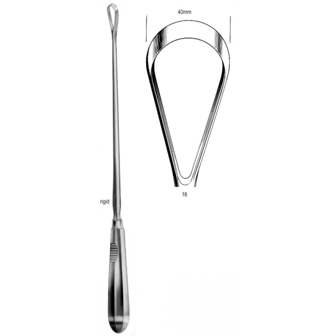 60.0860.40 Bumm Küret Keskin Sert 40mm, 34cm Fig.16