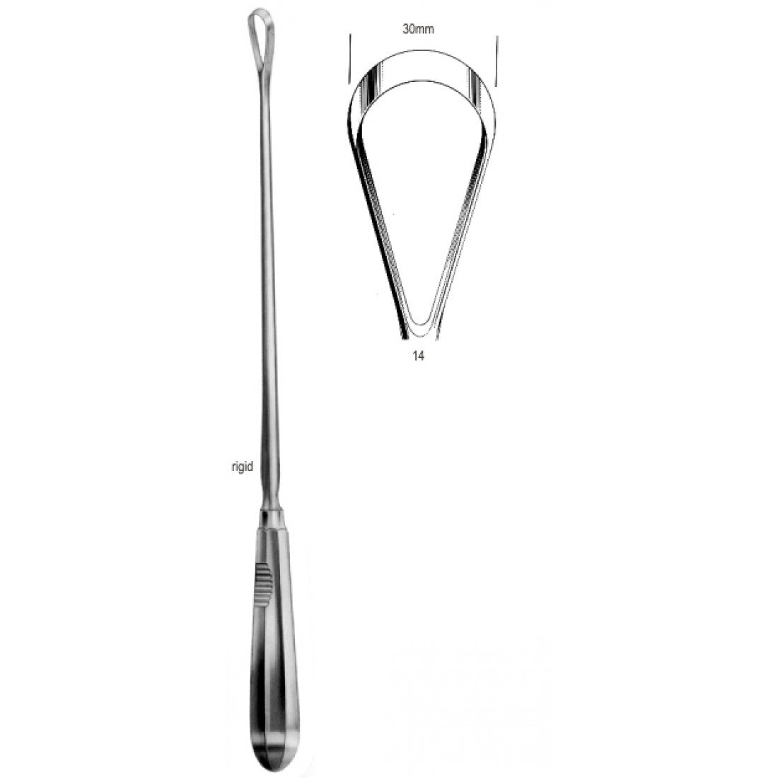 60.0862.30 Bumm Küret Künt Sert 30mm, 34cm Fig.14
