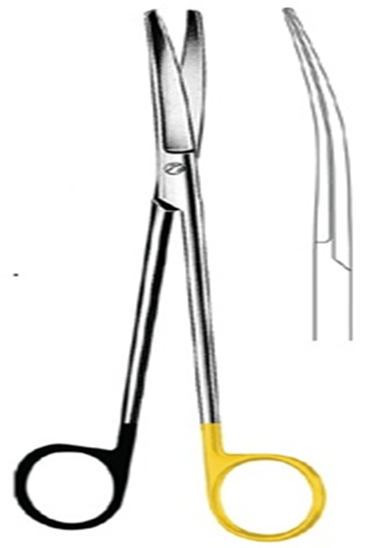 09.5654.14 Wertheim  Makas Eğri 14.5cm S/CUT, TC
