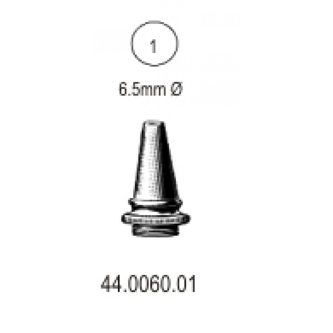 44.0060.01 Kulak Spekulumu 6.5mm, Siegle İçin.