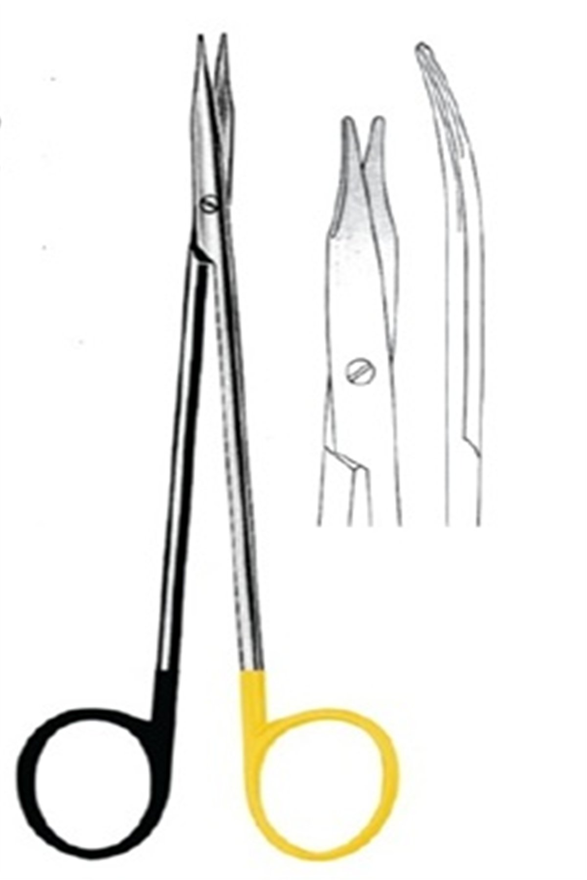 09.5185.18 REYNOLDS Makas Eğri 18cm S/CUT, TC