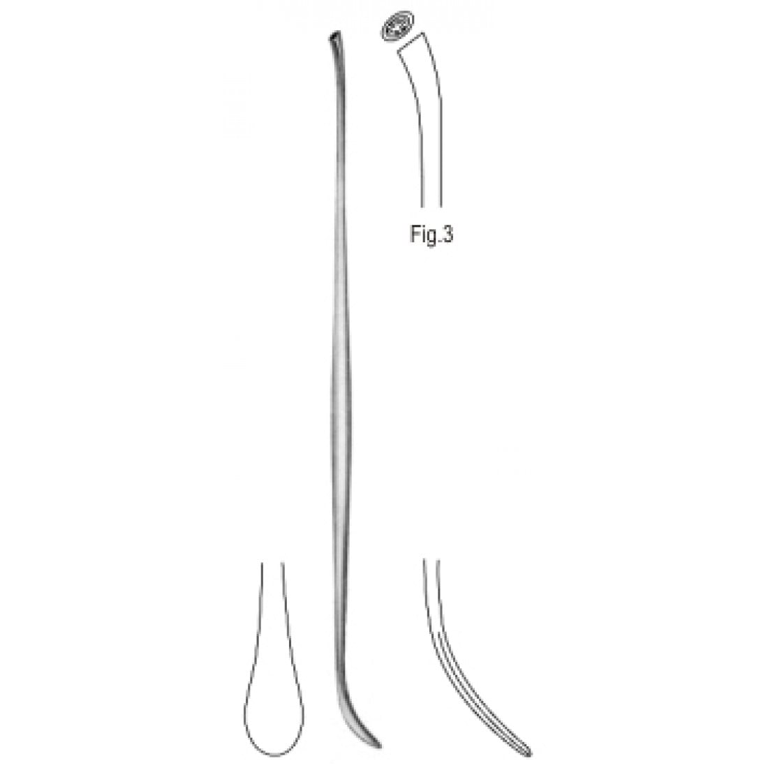 30.0250.03 Penfield Dura Disektör 19.5cm Fig.3