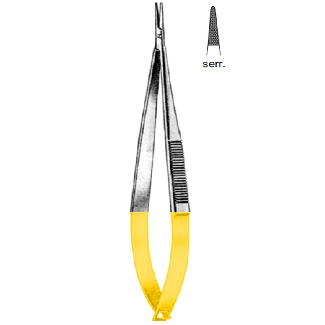 21.5302.17 Castroviejo Portegü Düz Tırtıklı 17cm TC