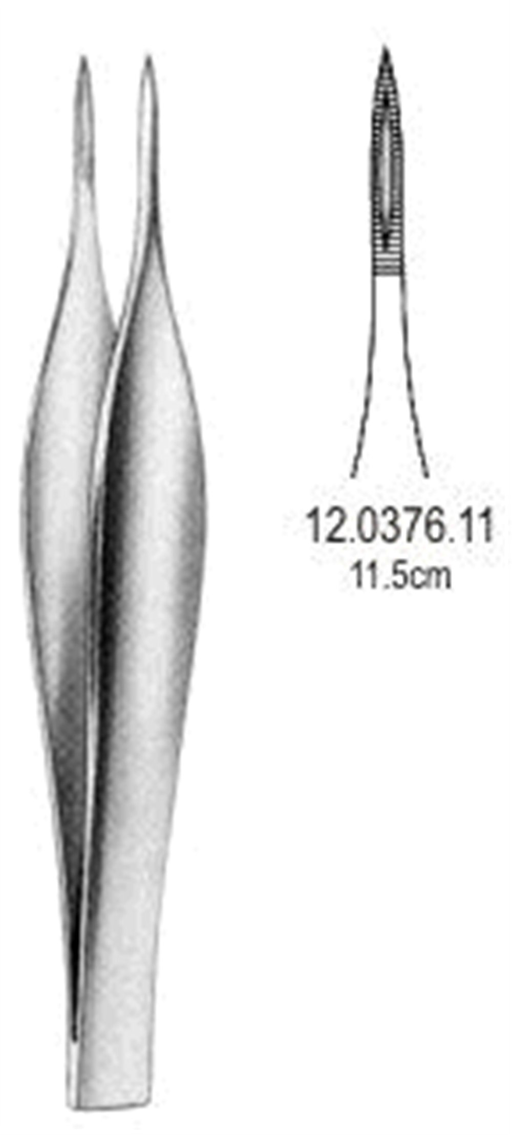 12.0376.11 Feilchenfeld Splinter Forseps 11.5cm