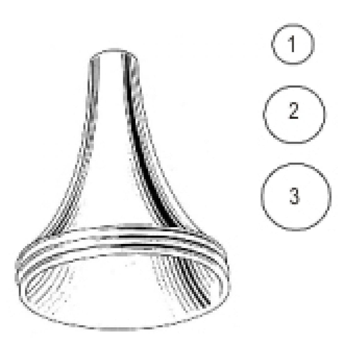 44.0040.00 Pritchard Kulak Spekulumu 4.5mm~7.5mm set/3