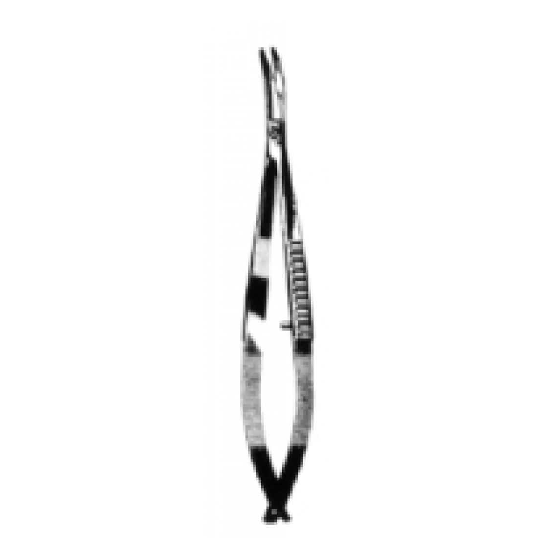 10.0901.09 Mikro Yaylı Makas Künt/Künt Eğri 9cm