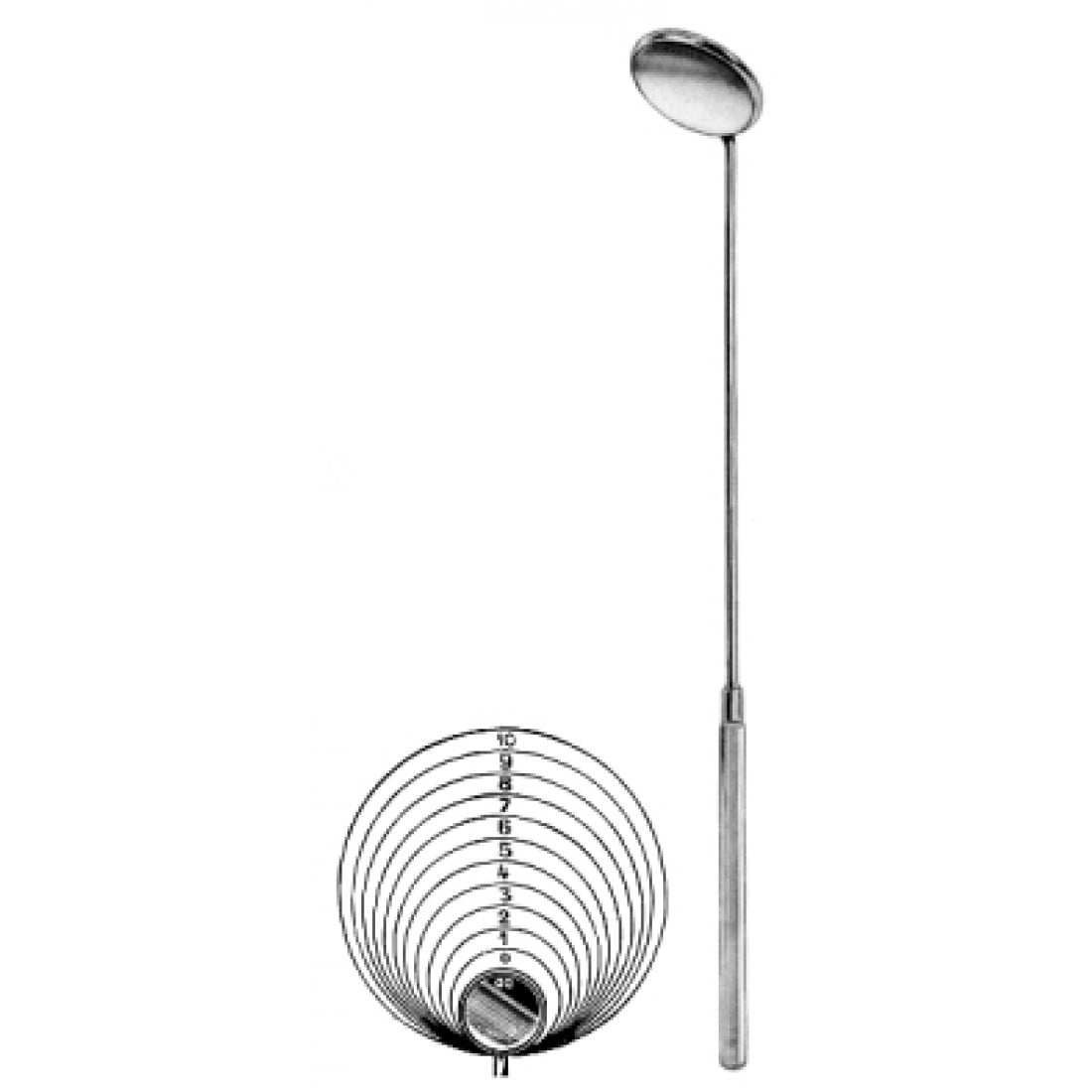 50.0466.12 Laringeal Ayna Sapı İle Birlikte 12mm, Fig.1