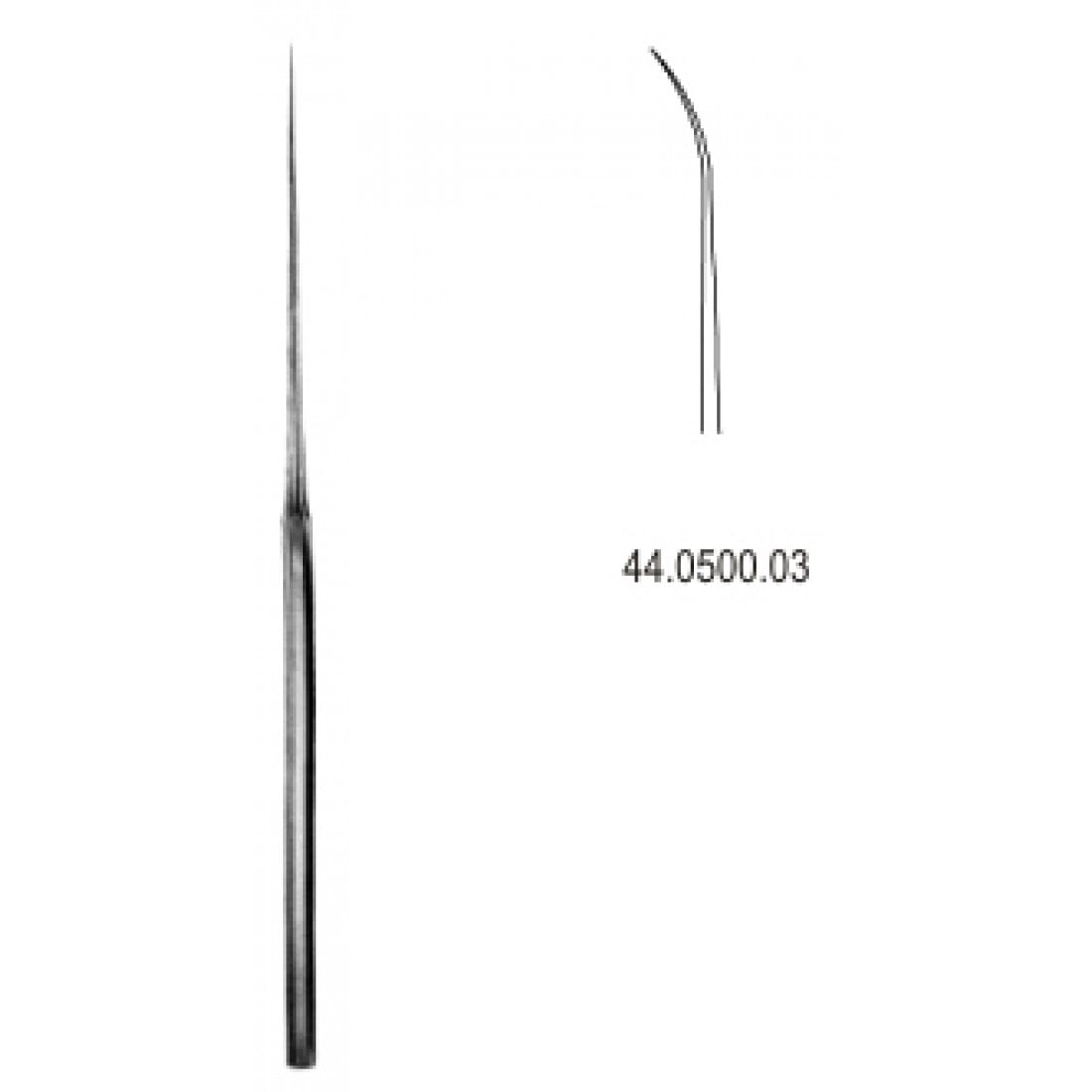 44.0500.03 Barbara Mikro İğne Eğri 15cm