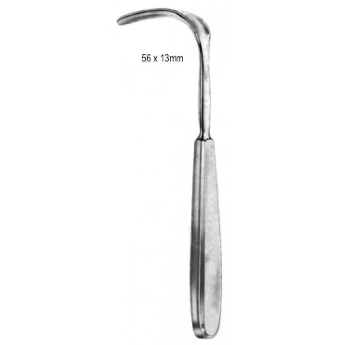 60.0100.18 Braun Vajinal Ekartör 56x13mm 18cm