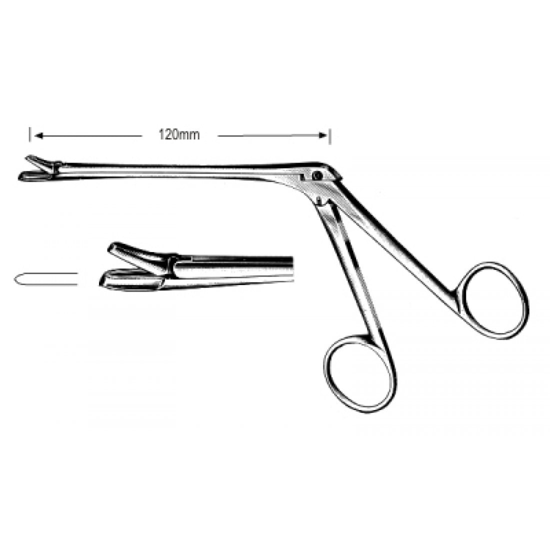 46.0264.01 Nazal Forseps 2.2mm, 120mm, 19cm