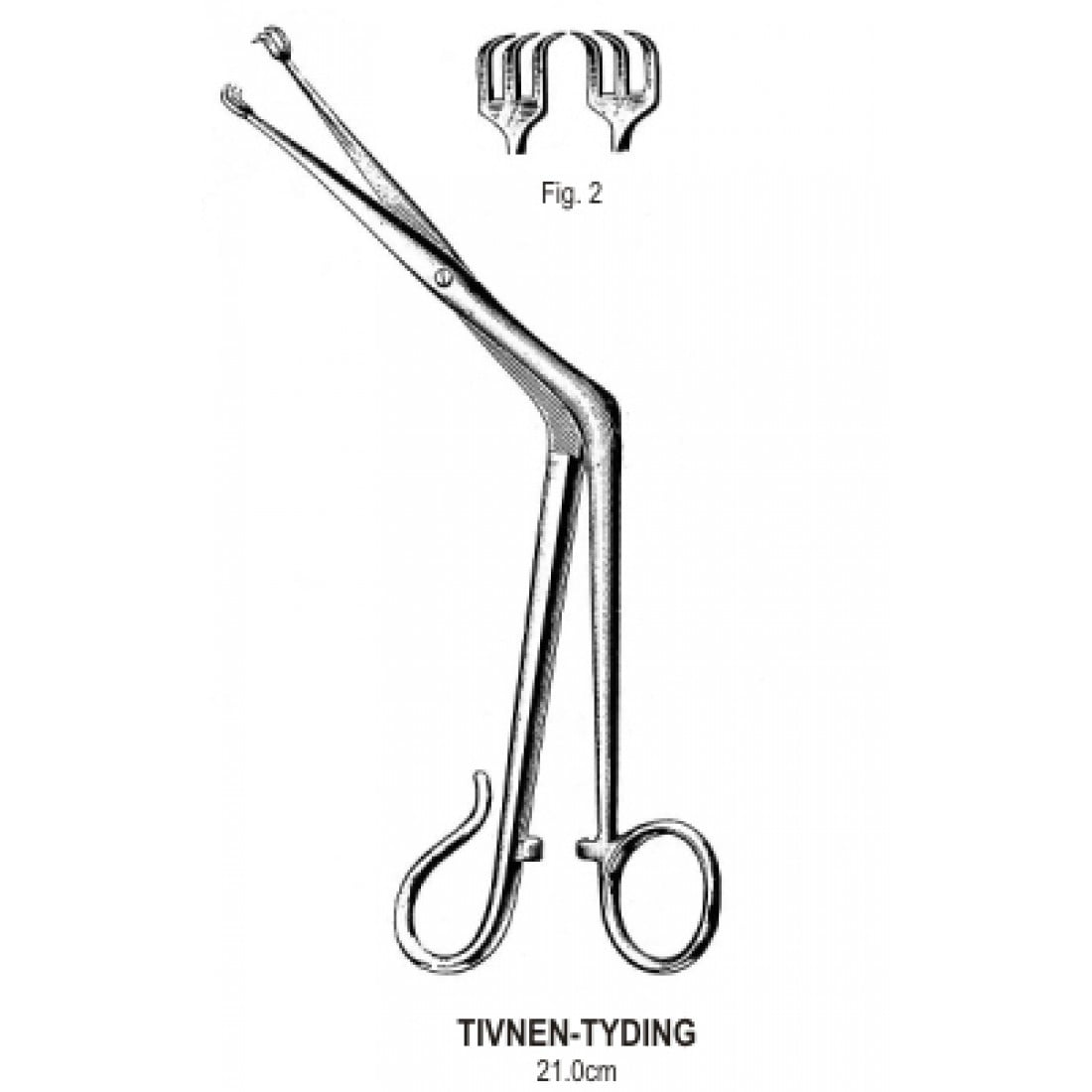 50.0172.21 Tivnen Tyding Tonsil Kavrama Forsepsi 3x3 Dişli, 21cm
