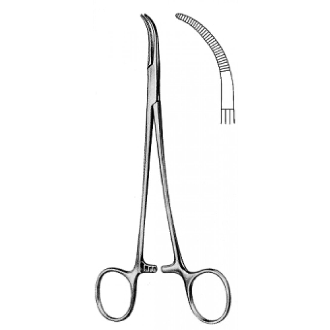 14.0292.14 Mixter Baby Hemostatik Forseps Eğri 14cm