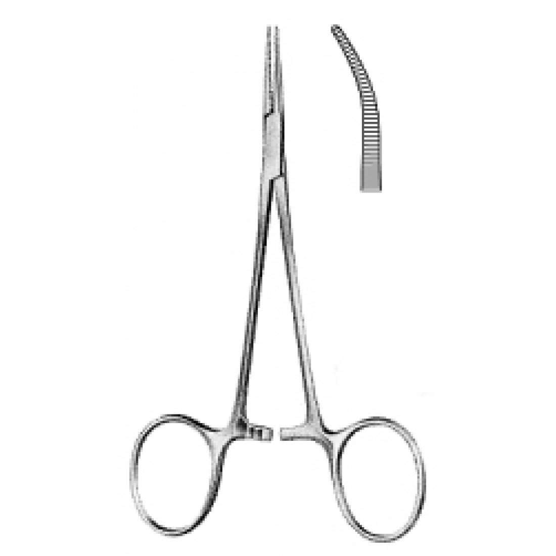 14.0071.12 Halstead Mikro Mosquito Forseps Eğri 12.5cm