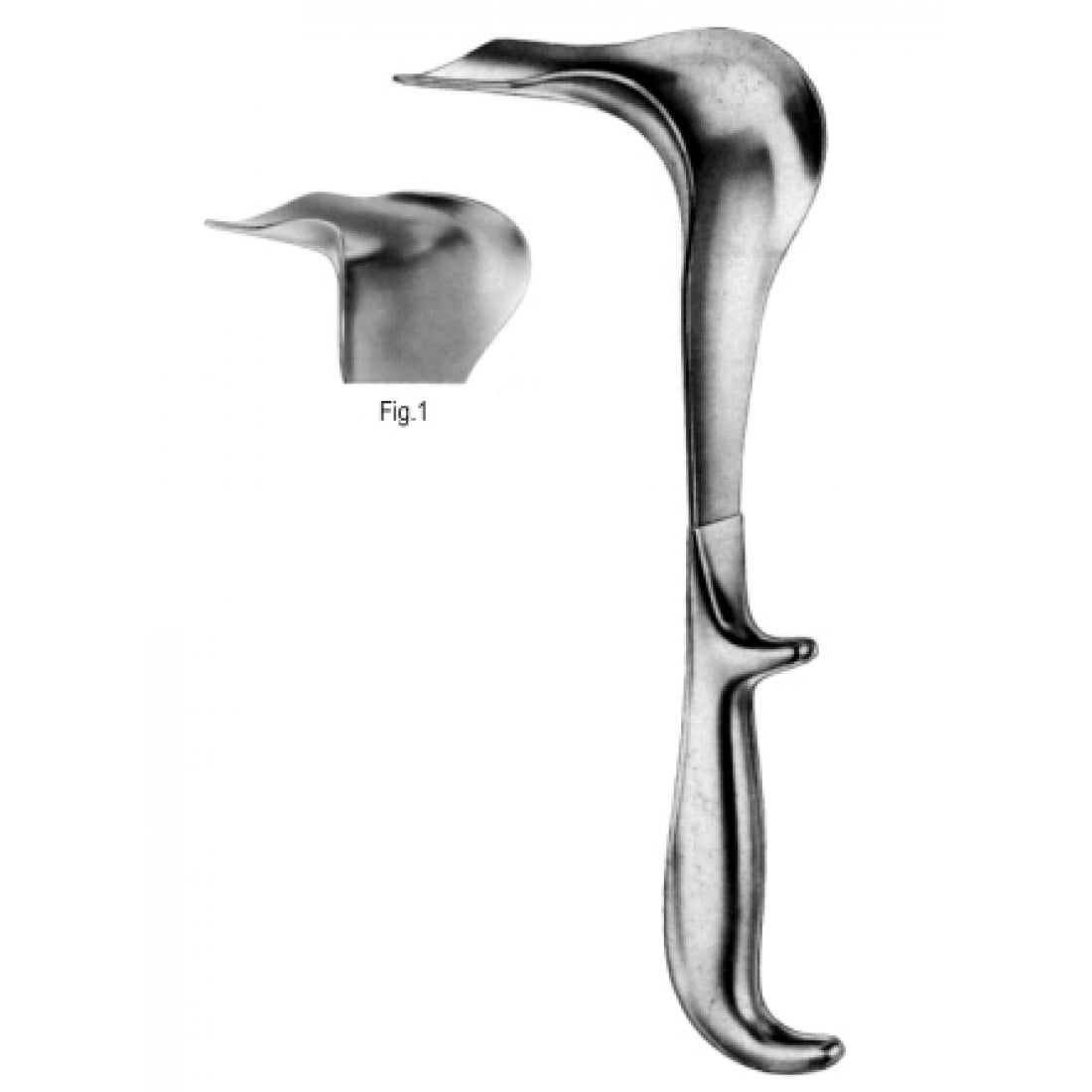 60.0220.01 Doyen Vajinal Spekulum 75x45mm Fig.1