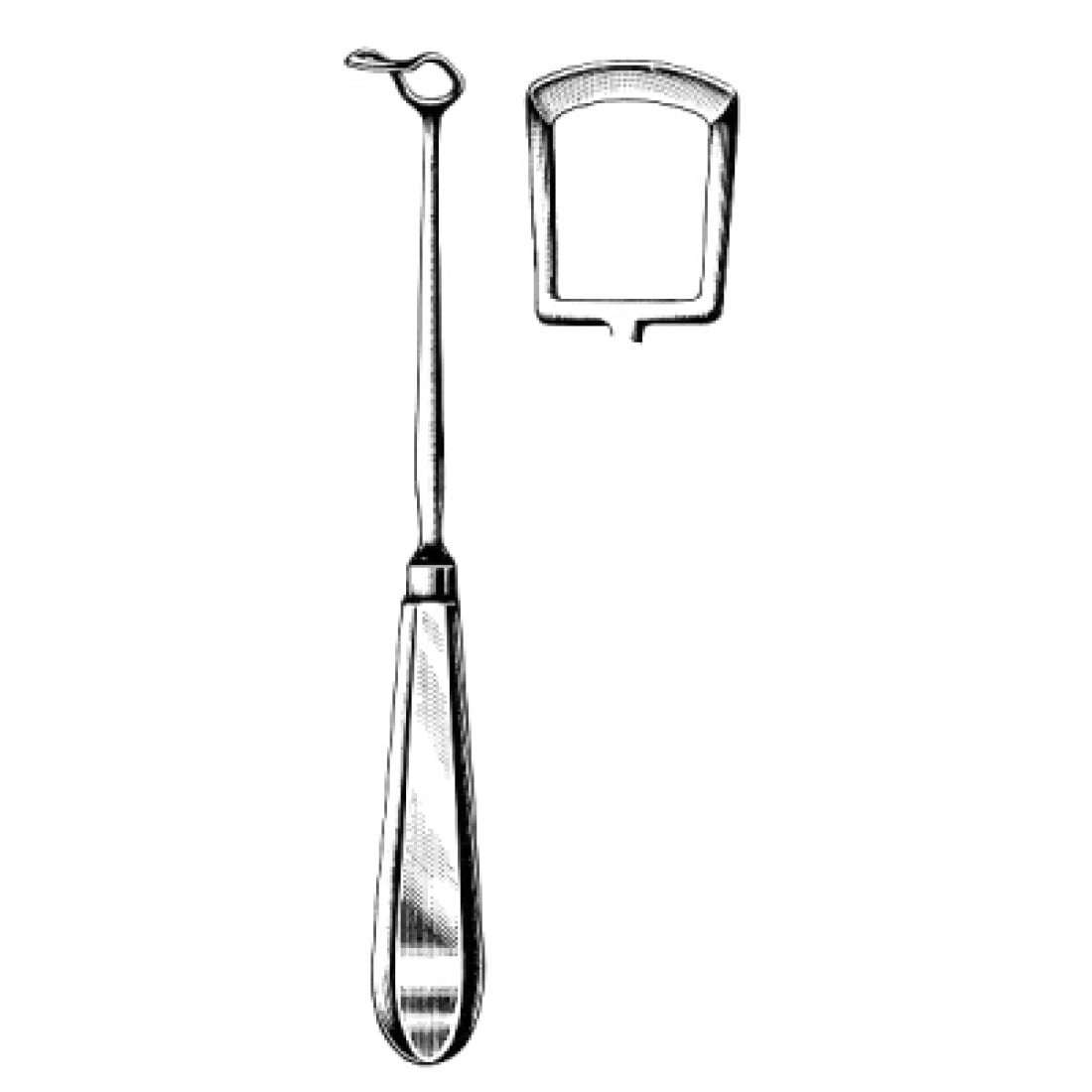 46.0856.05 Beckmann Adenoid Küret 21mm, 22cm Fig.5