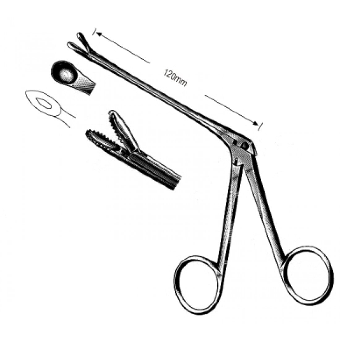 46.0226.12 Watson Williams Nazal Forseps Fig.2, 19cm