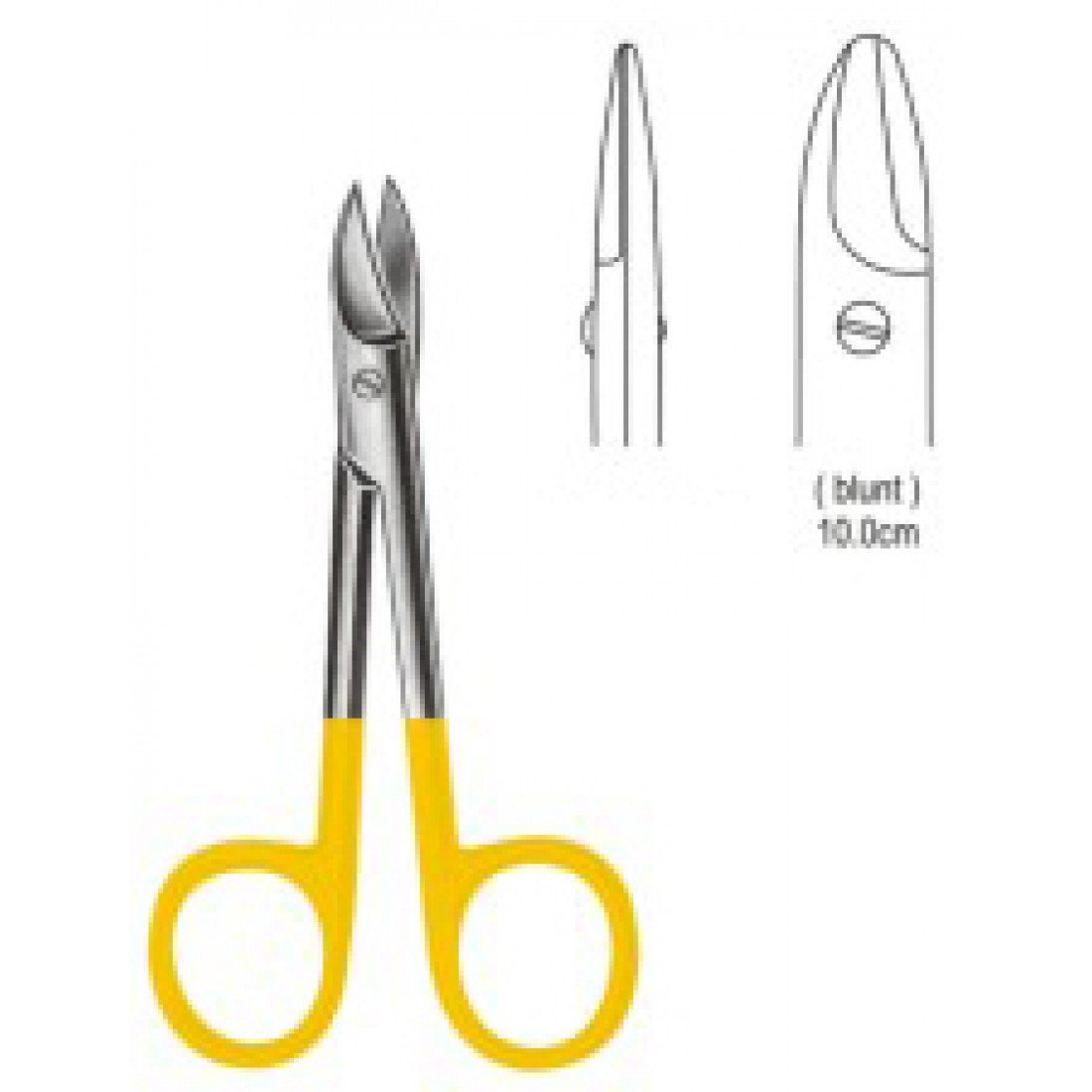 10.5812.10 Beebee Makas Künt Düz 10cm TC