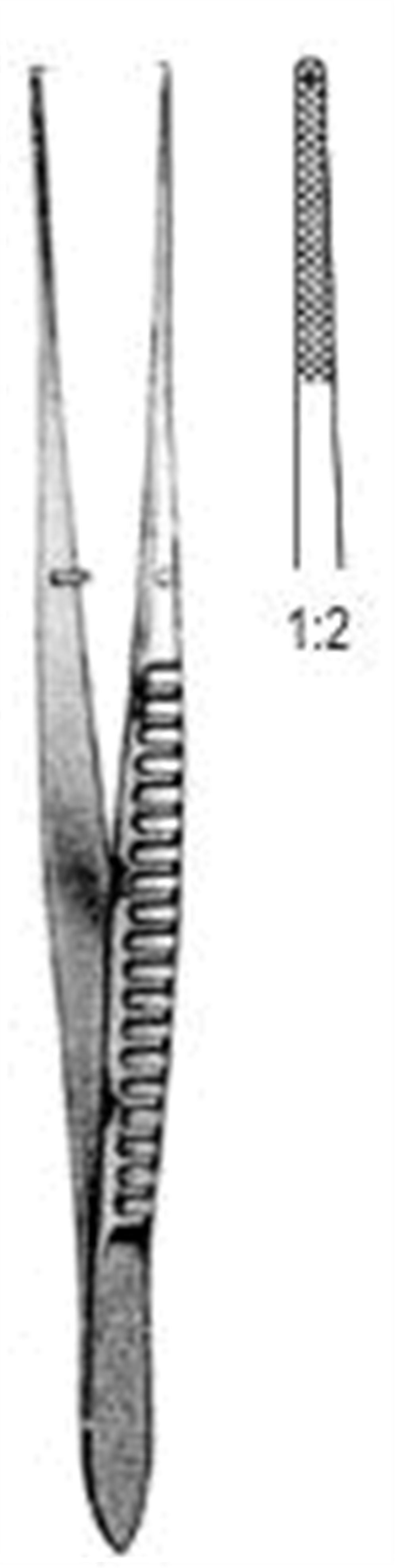 12.0208.15 Waugh Doku Forsepsi  1x2T 15cm