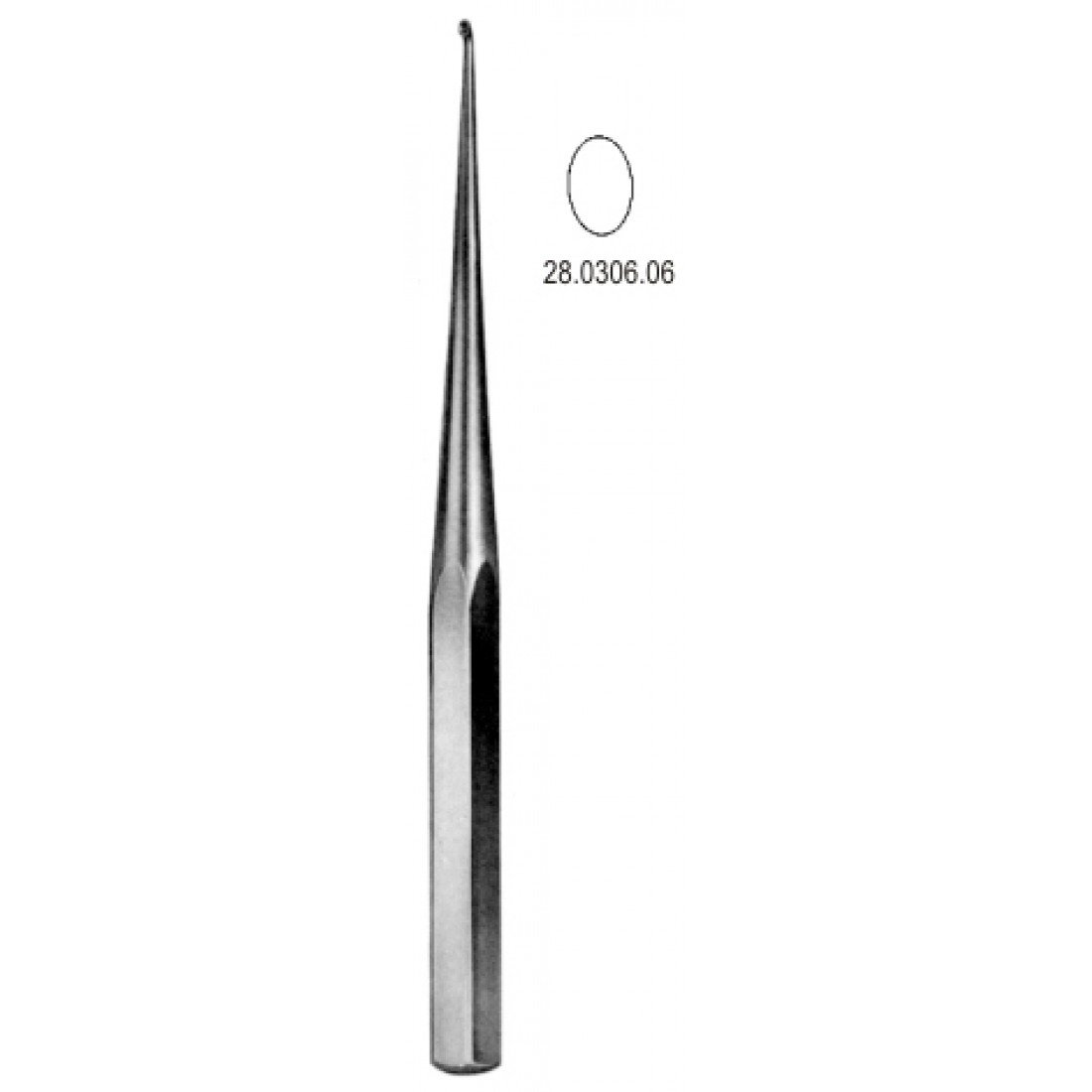 28.0306.06 Bruns Kemik Küreti  23cm, Fig.6