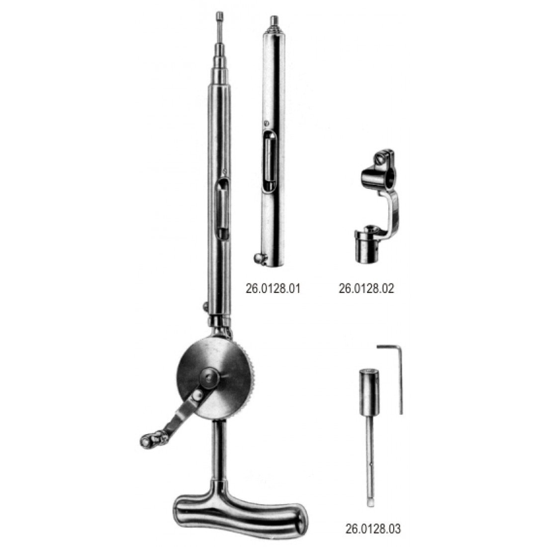 26.0128.00 Hand Drill with Guide