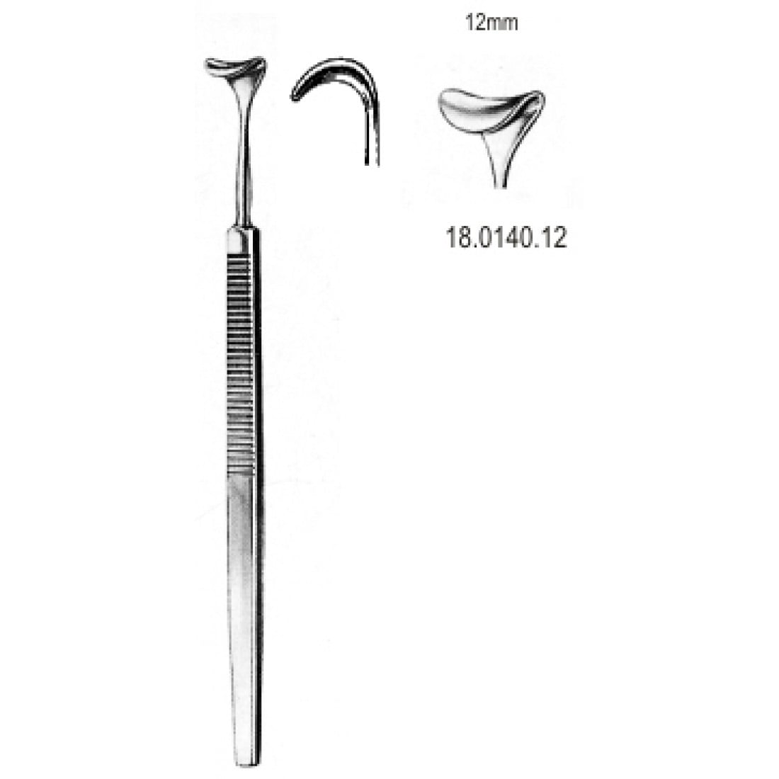 18.0140.12 Desmarres Ekartör Göz Kapağı 12x160mm