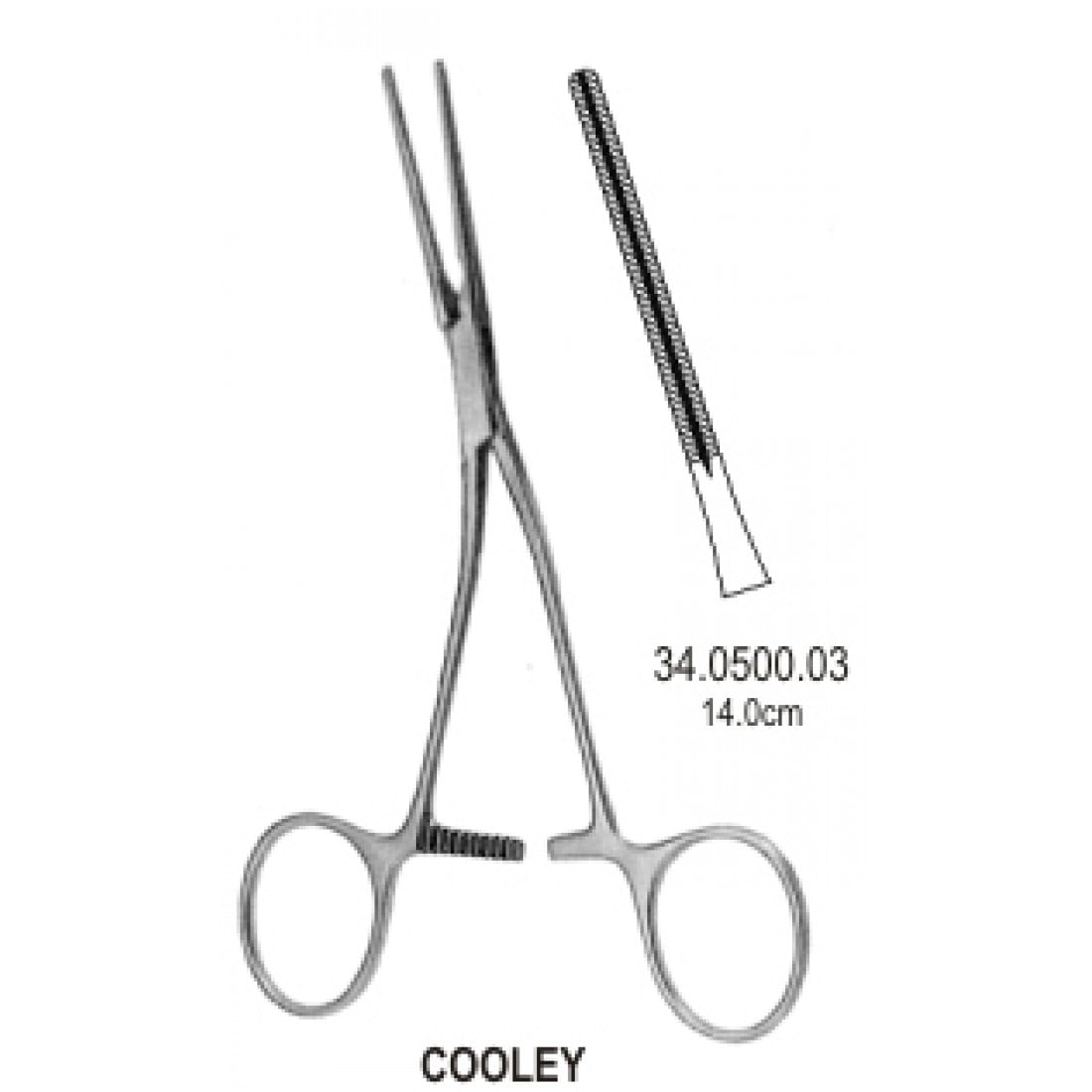 34.0500.03 Cooley Yenidoğan & Çocuk Klempi 14cm