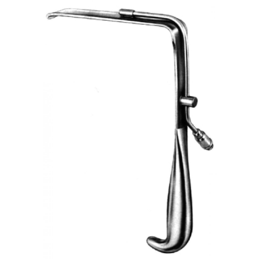 18.0564.24 Brunner Retractor w/light carrier 145x25mm 24cm
