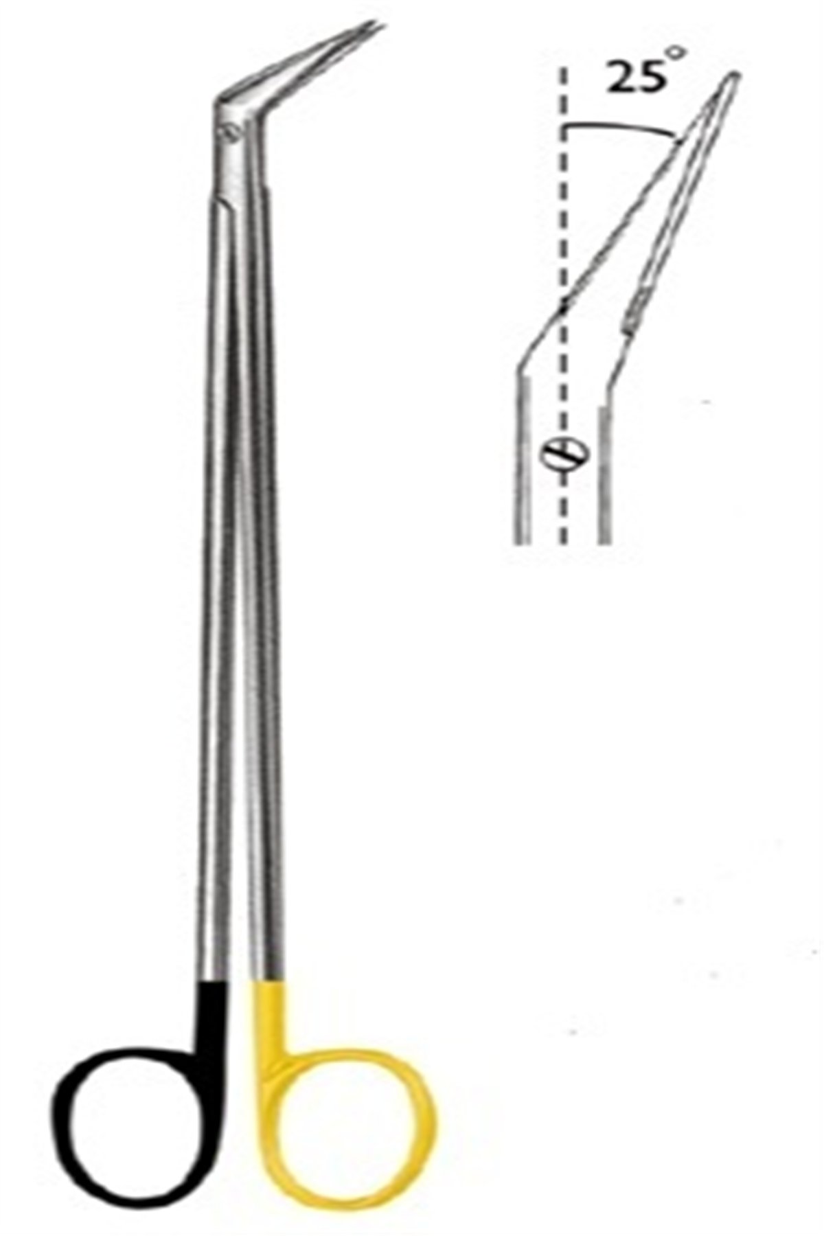 09.5534.28 DeBakey Vascular Makas 28cm 25ø, S/CUT, TC
