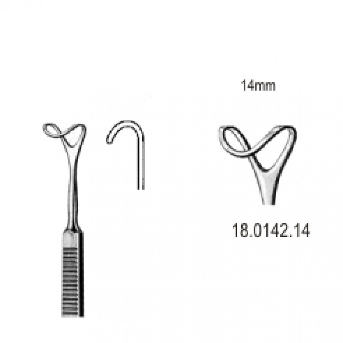 18.0142.14 Ekartör Oyuk blade 14mmx16cm