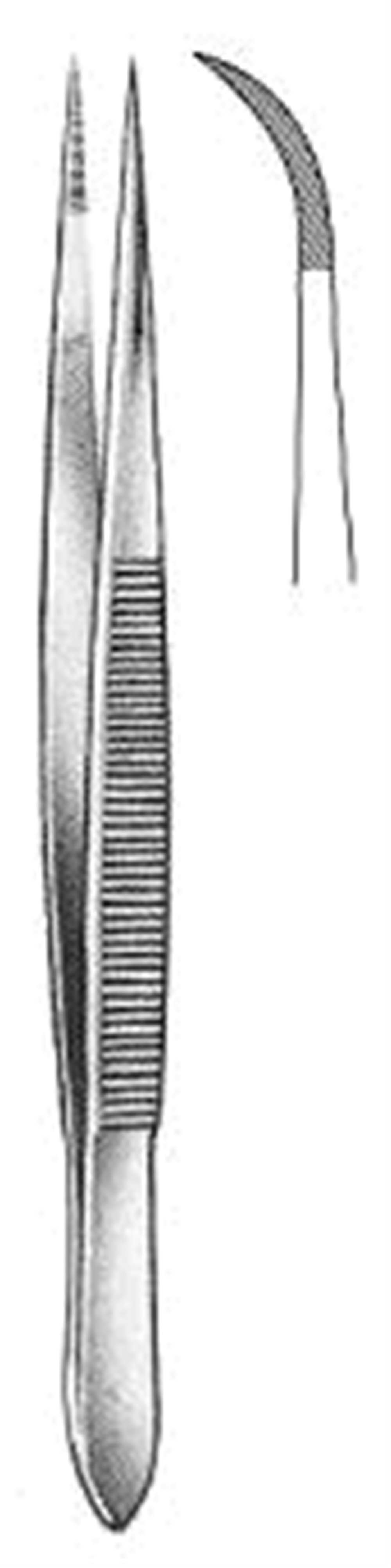 12.0321.11 Mikro Forseps  Eğri 11.5cm