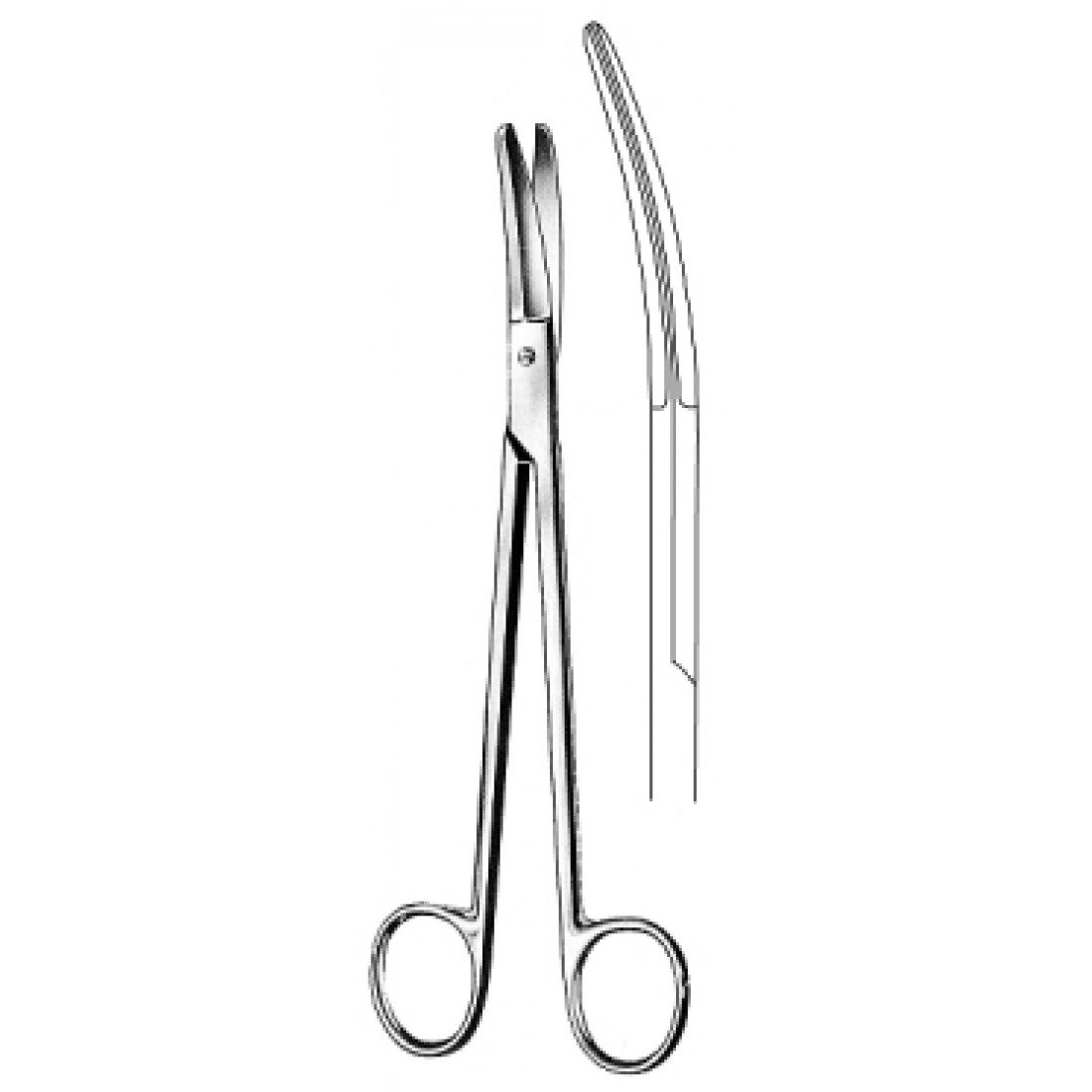 10.0424.17 PRINCE (YANKAUER) Tonsil Makas Eğri 17cm