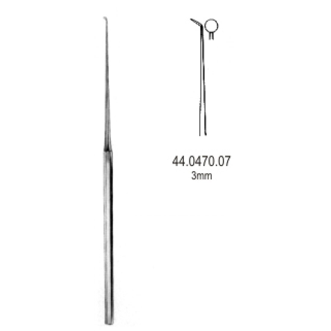 44.0470.07 Rosen Mikro Yuvarlak Bıçak 3.0mm, 15cm