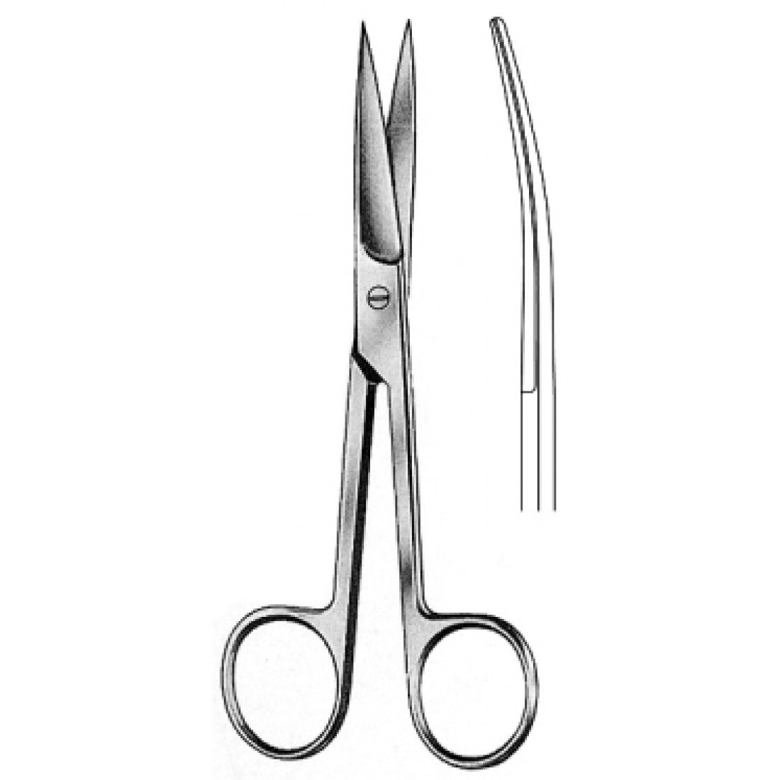 10.0015.13 Operasyon Makası Keskin/Keskin Eğri 13cm