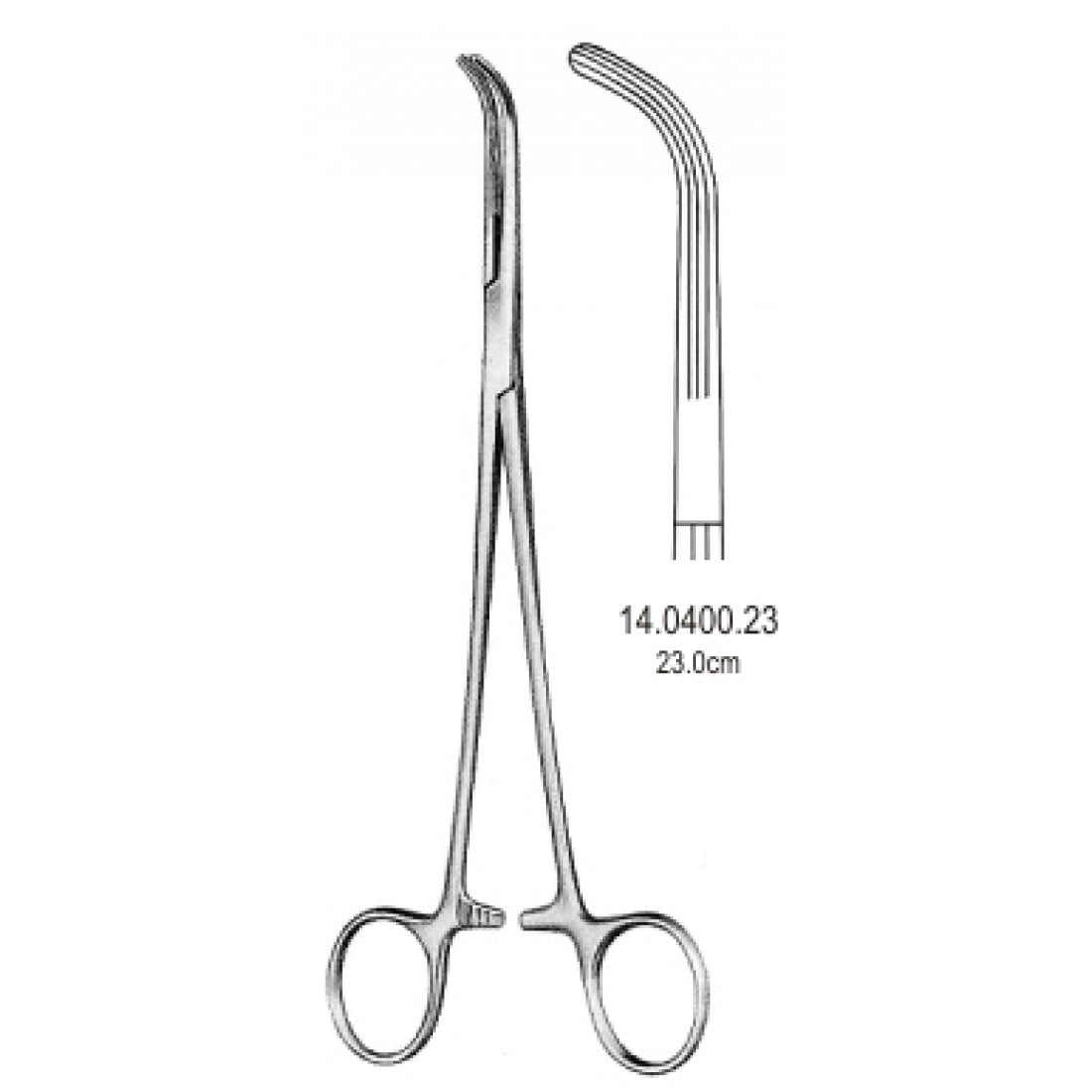 14.0400.23 Lahey Safre Kanalı Forsepsi 23cm