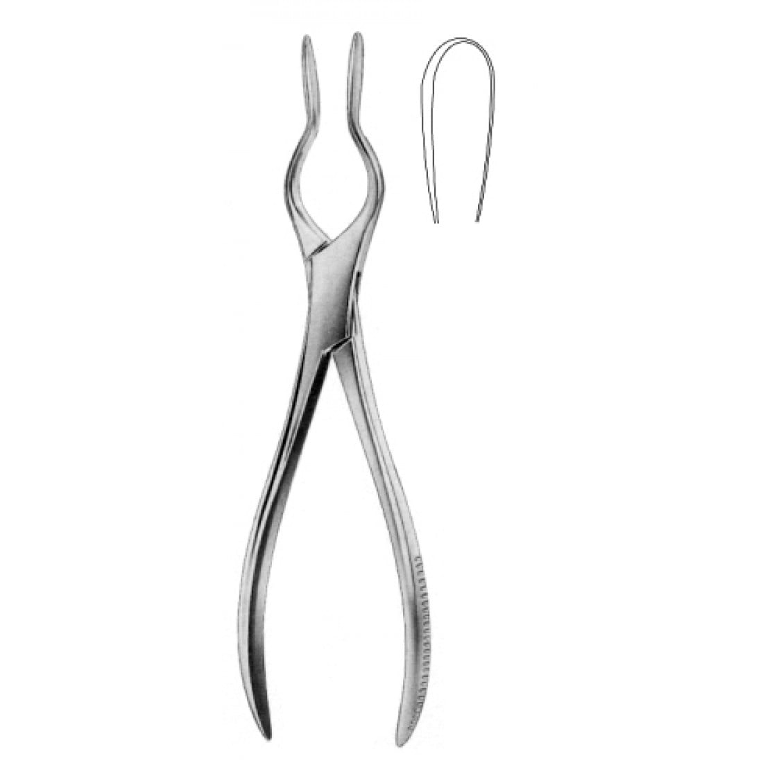 46.0842.23 Cottle Walsham Septum Forseps Sol 23cm
