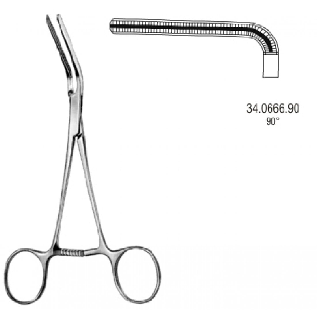34.0666.90 Dardik Atravmatik Çok Amaçlı Klemp 90ø 16cm
