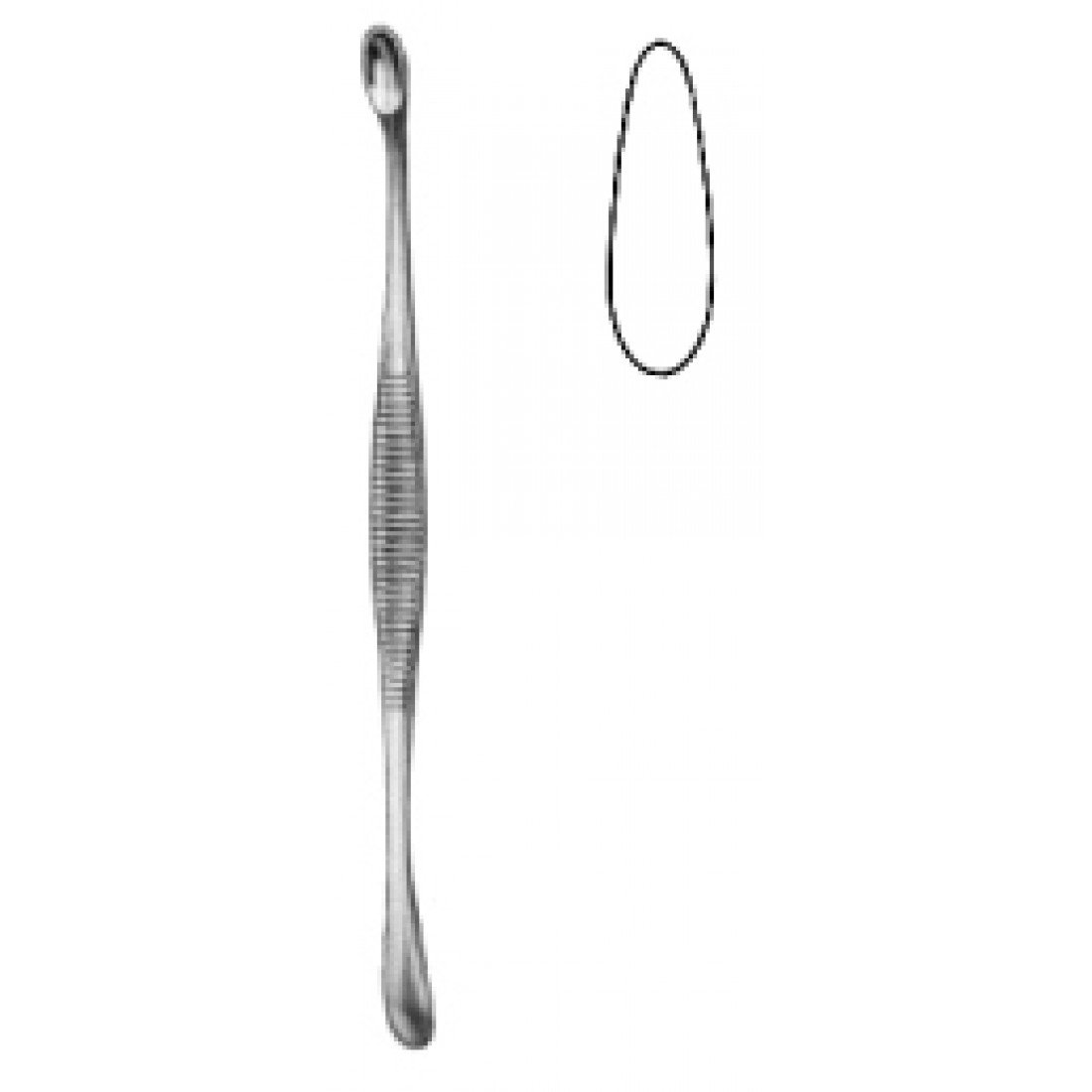 28.0374.17 Volkmann Çift Taraflı Küret Keskin 17cm