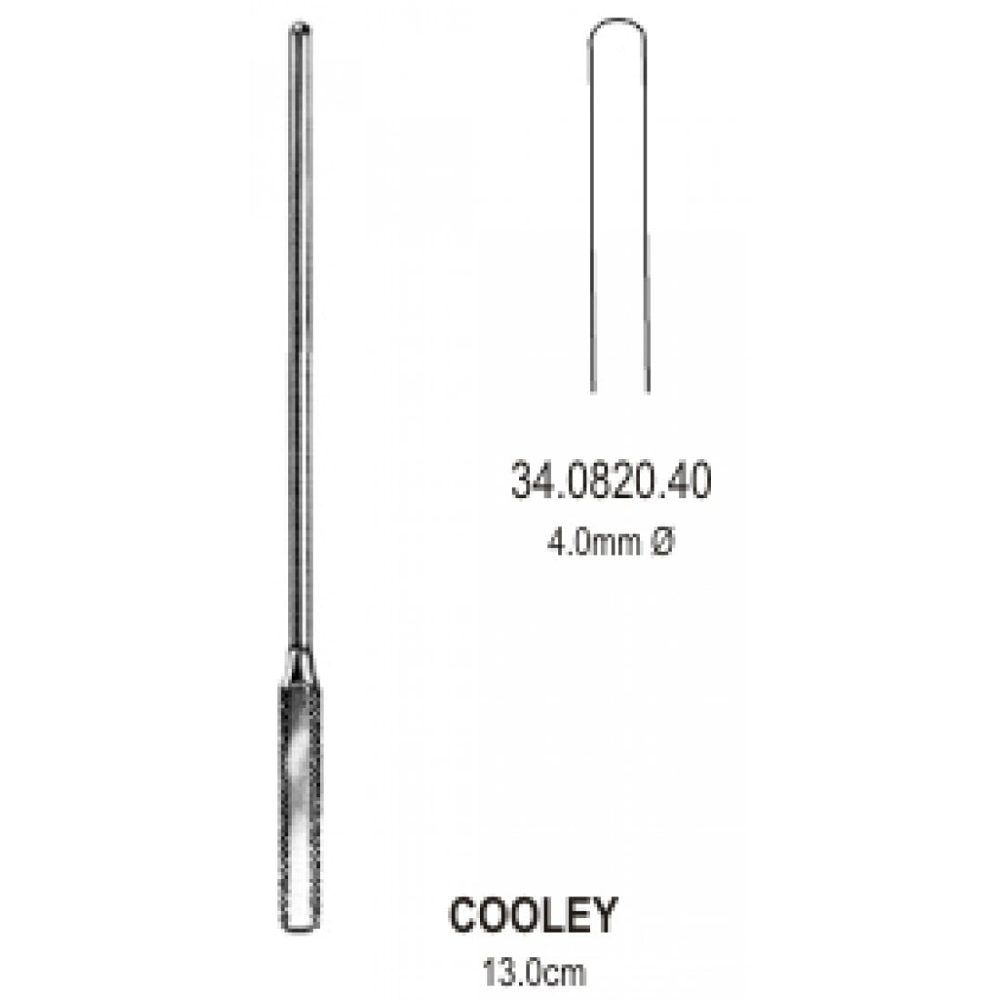 34.0820.40 Cooley Vasküler Dilatör 4.0mm, 13cm