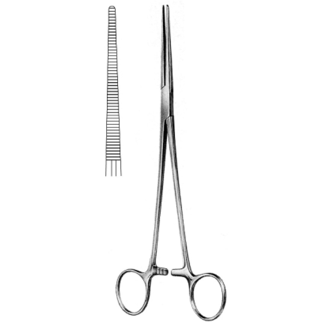 14.0316.22 Roberts Hemostatik Forseps Düz 22cm