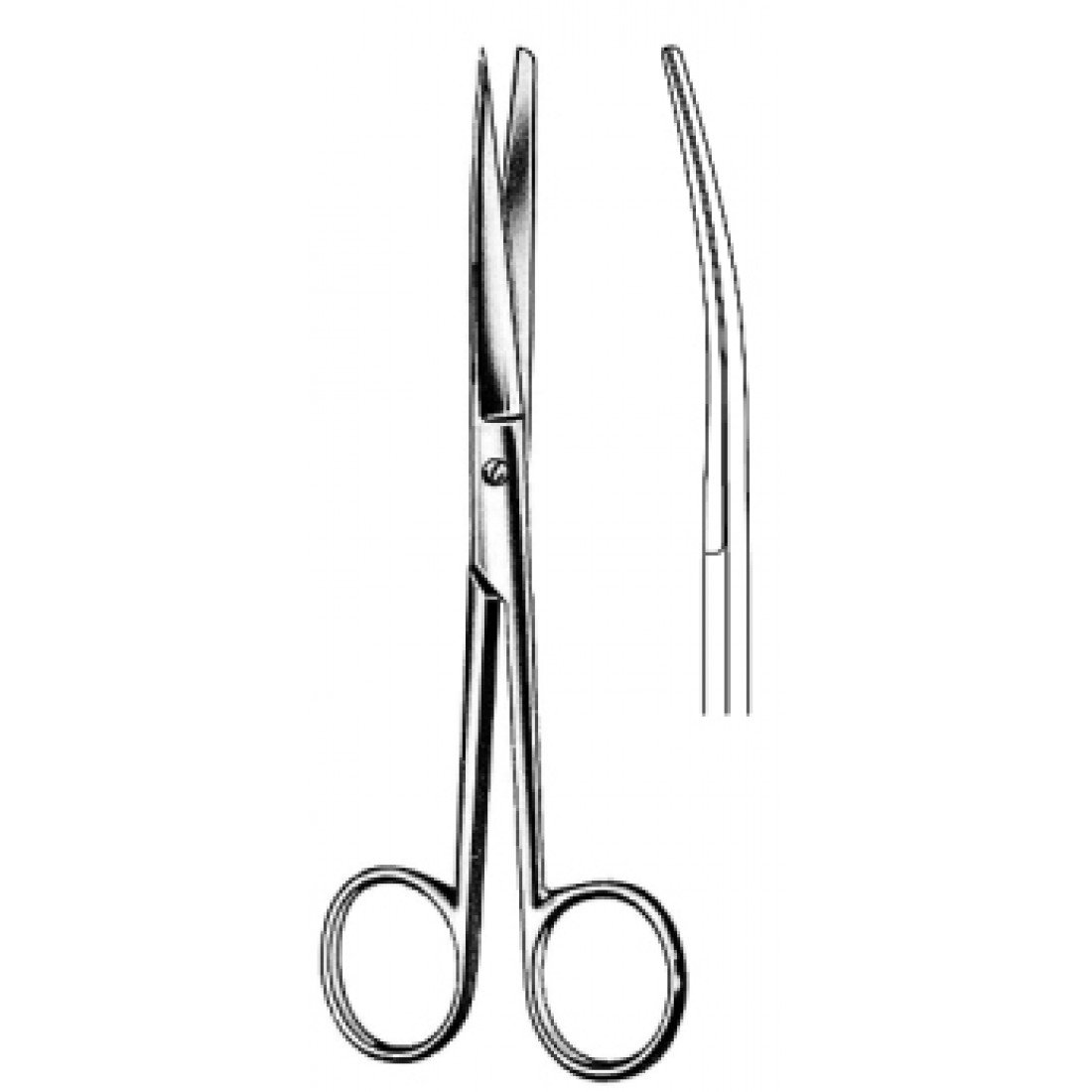 10.0025.13 Grazil Operasyon Makası Keskin/Künt Eğri 13.0cm