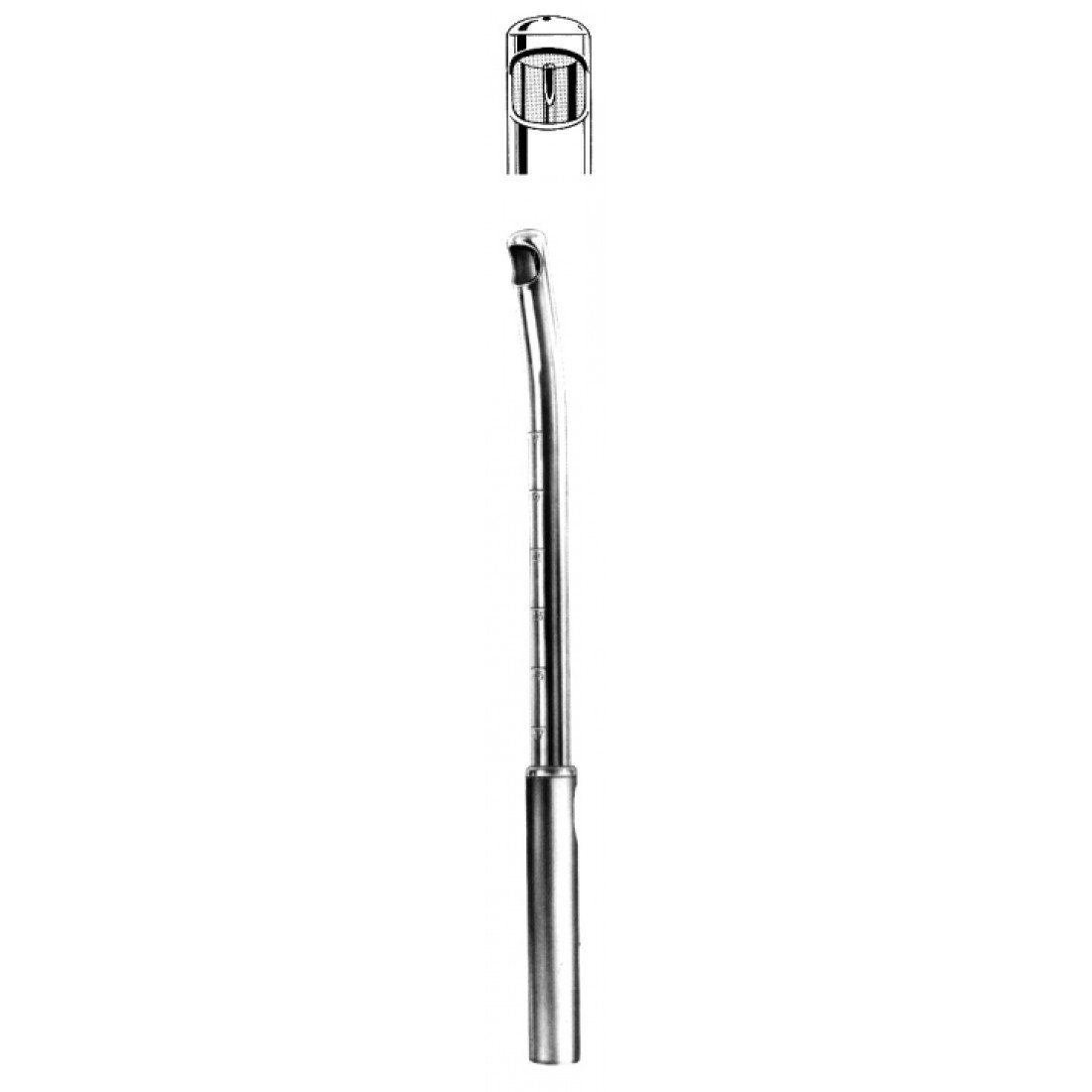 62.0600.14 Uterin Aspirasyon Küreti 14.0mm, 28cm