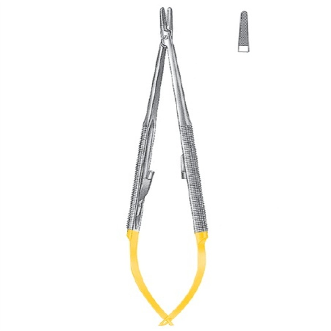 21.5994.23 Castroviejo Mikro Portegü Düz 23cm TC 