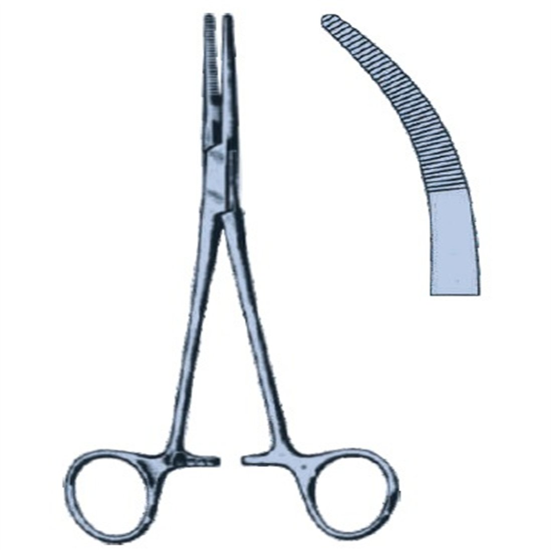 14.9101.16 Kelly Hemostatik Forseps Eğri 16cm (TiT)