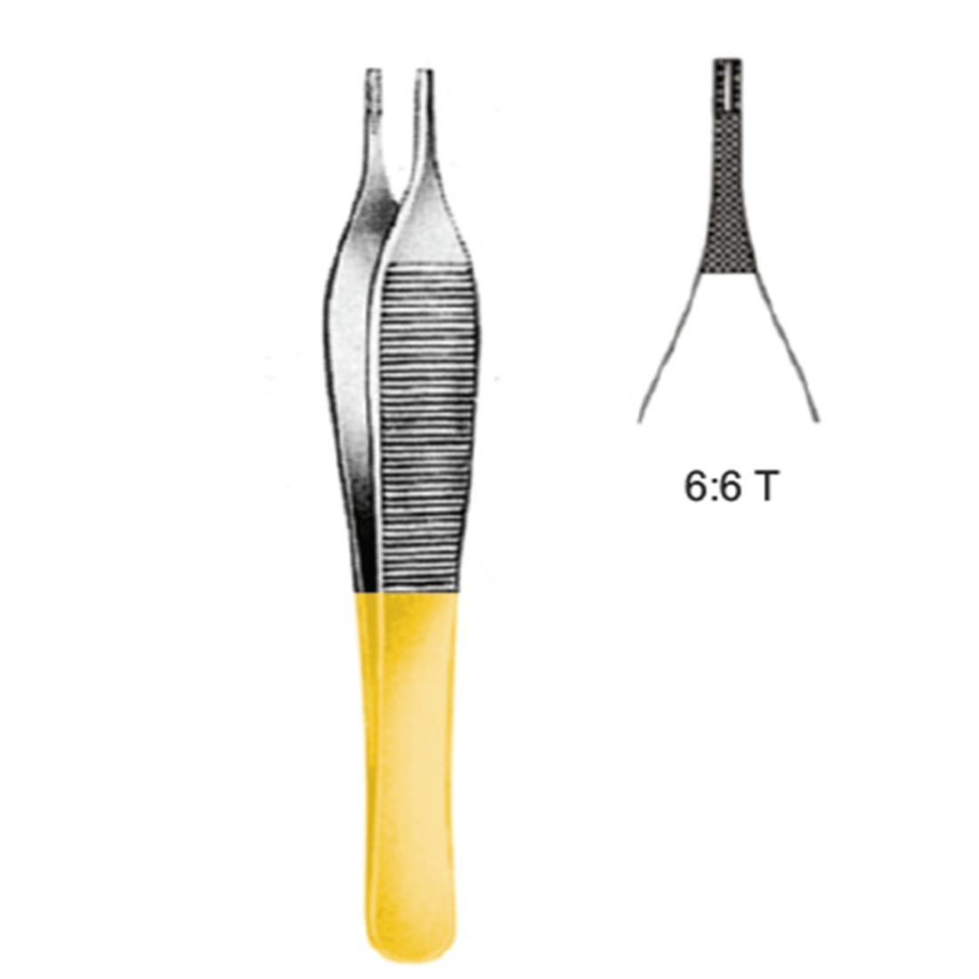 11.5258.12 Adson Brown Tissue Forceps Non-Profile 12cm TC