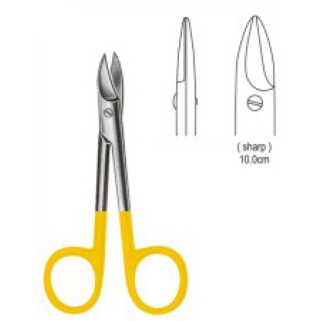 10.5810.10 Beebee Makas Keskin/Keskin Düz 10cm TC