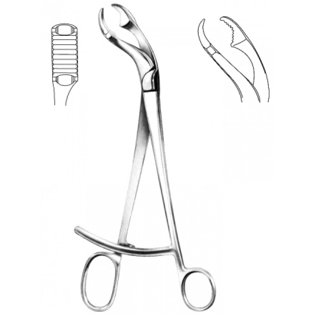 28.1084.26 Verbrugge Kemik Tutma Forsepsi 26cm