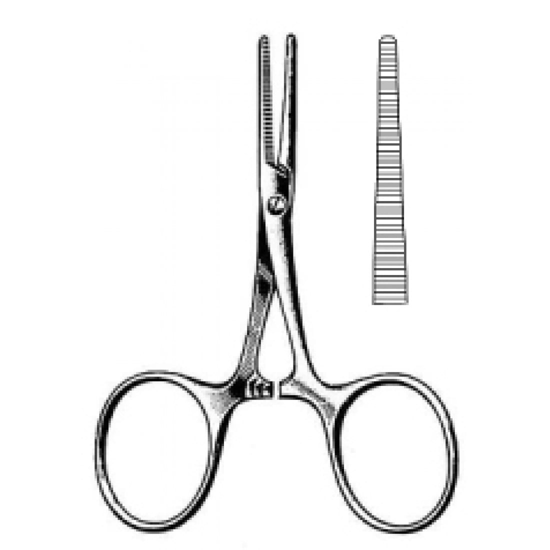 14.0040.08 Carrel Hemostatik Forseps 8.5cm