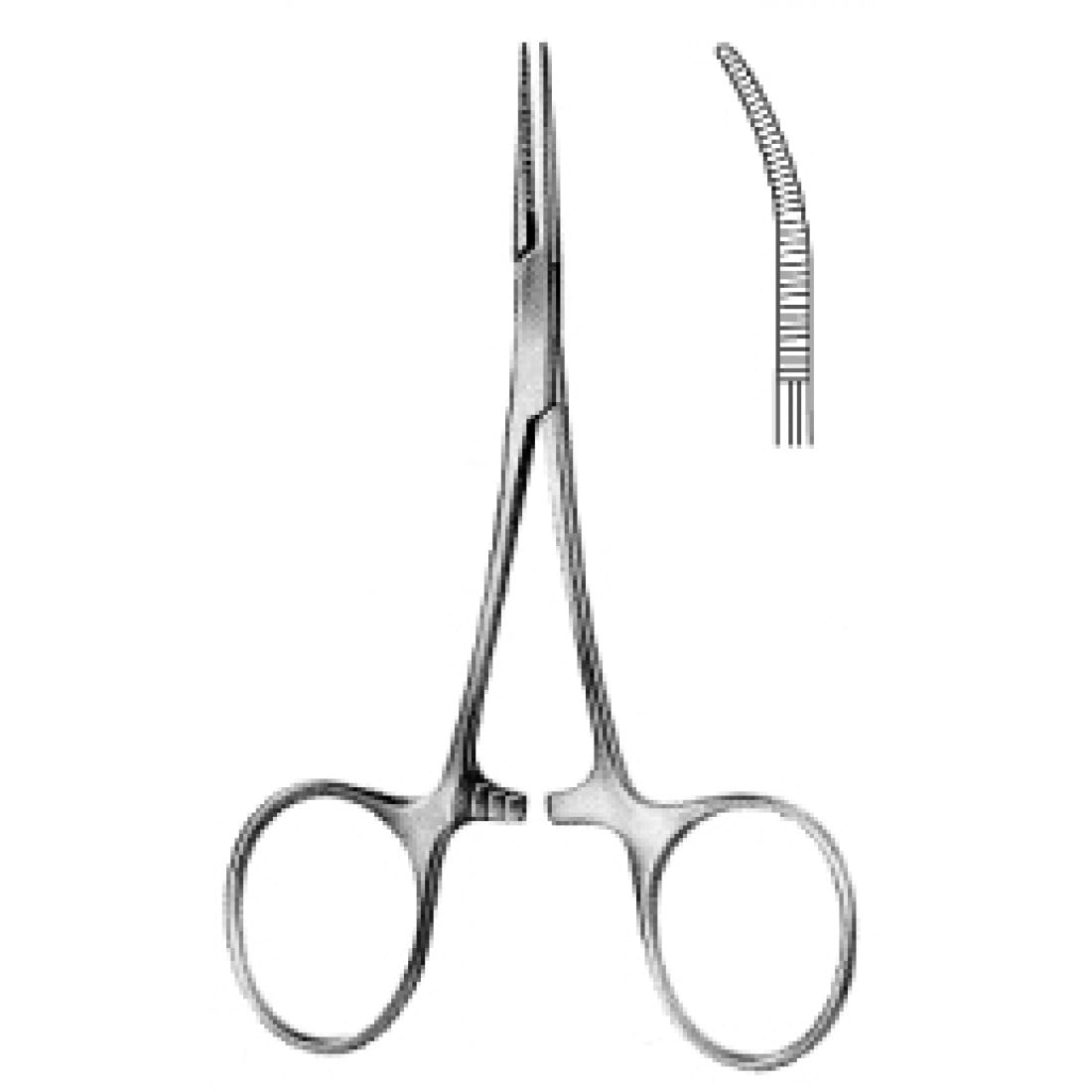 14.0031.10 Hartmann Hemostatik Forseps Eğri 10cm