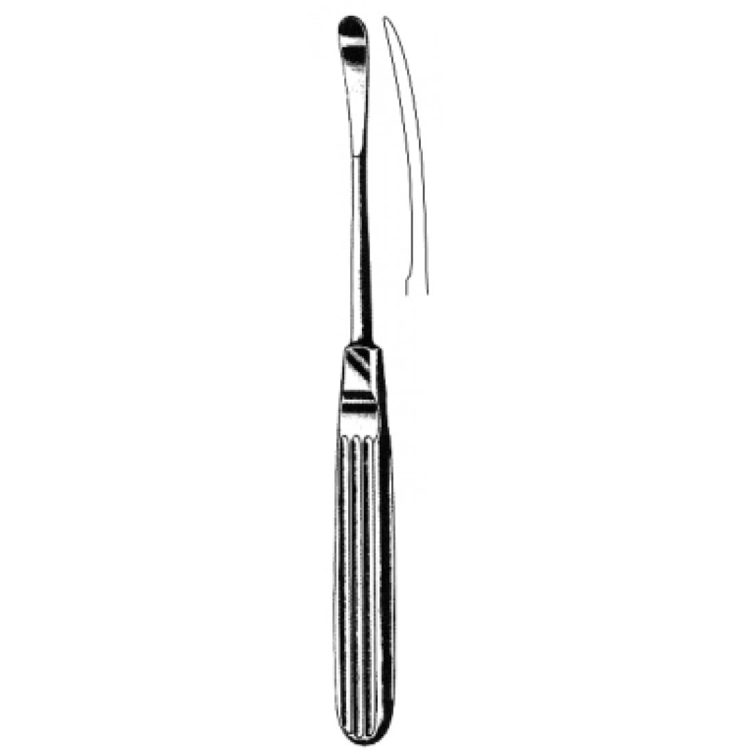 46.0540.19 Cottle Periostal Elevatör  Eğri 19cm