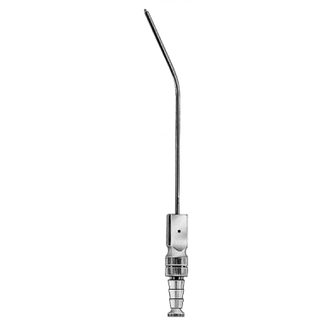 06.0252.25 Plester Aspirasyon Tüpü Eğri 2.5mm, 19.5cm